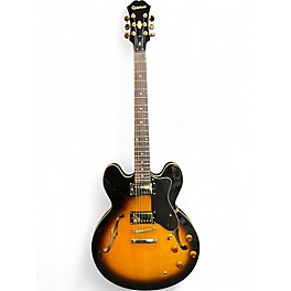 Used Epiphone Dot Deluxe VS Tobacco Sunburst Hollow Body Electric Guitar