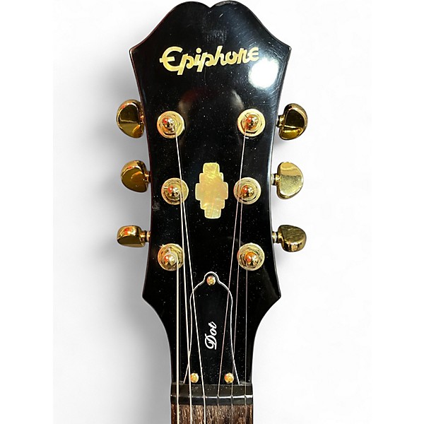 Used Epiphone Dot Deluxe VS Tobacco Sunburst Hollow Body Electric Guitar