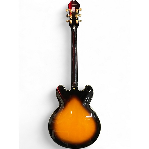 Used Epiphone Dot Deluxe VS Tobacco Sunburst Hollow Body Electric Guitar