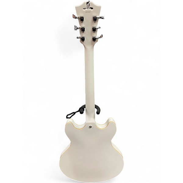 Used D'Angelico Premier DAPDCSWHCTCB White Hollow Body Electric Guitar