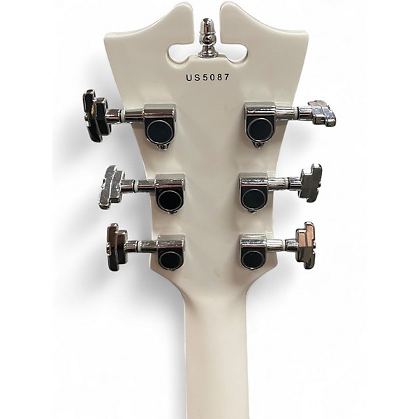 Used D'Angelico Premier DAPDCSWHCTCB White Hollow Body Electric Guitar