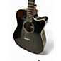 Used Yamaha A1M Transparent Black Acoustic Electric Guitar