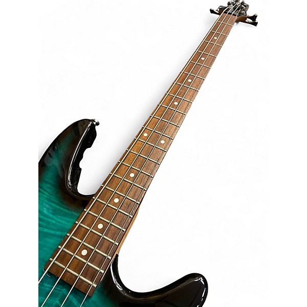 Used Ibanez SOUNDGEAR Turquoise Electric Bass Guitar