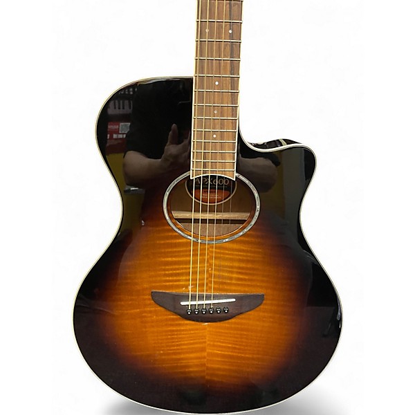 Used 2020s Yamaha APX600fm brown Acoustic Electric Guitar