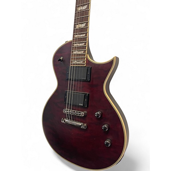 Used ESP LTD EC401B Trans Red Solid Body Electric Guitar