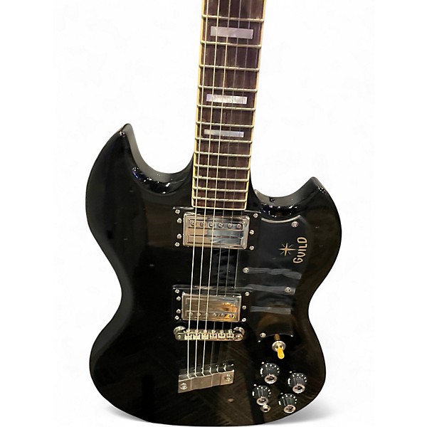 Used Guild S100 Black Solid Body Electric Guitar