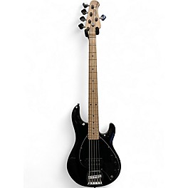 Used Sterling by Music Man Stingray 5 Black Electric Bass Guitar