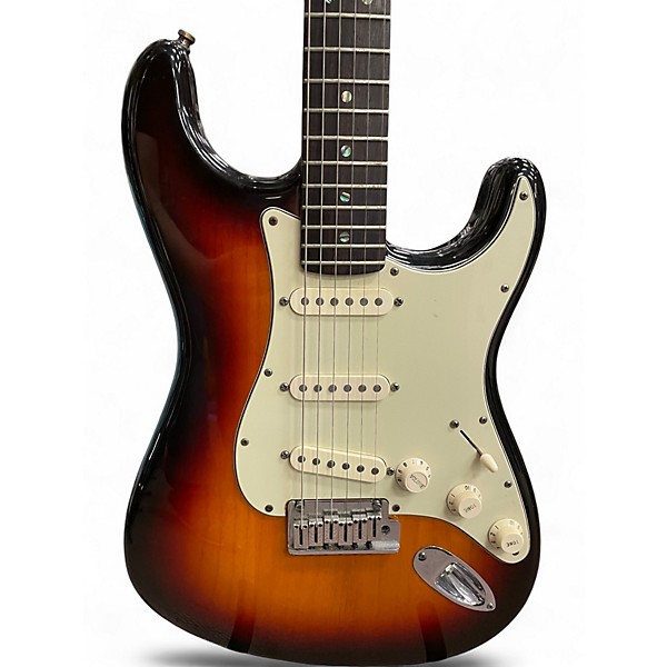Used 2005 Fender American Deluxe Stratocaster 3 Color Sunburst Solid Body Electric Guitar
