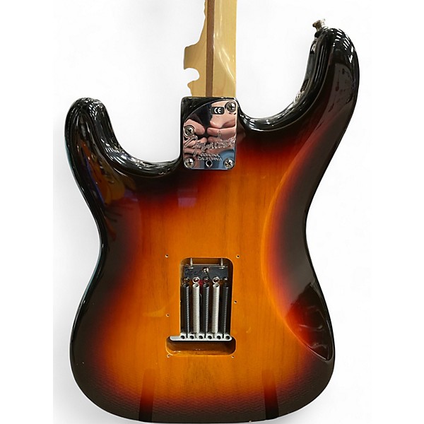 Used 2005 Fender American Deluxe Stratocaster 3 Color Sunburst Solid Body Electric Guitar