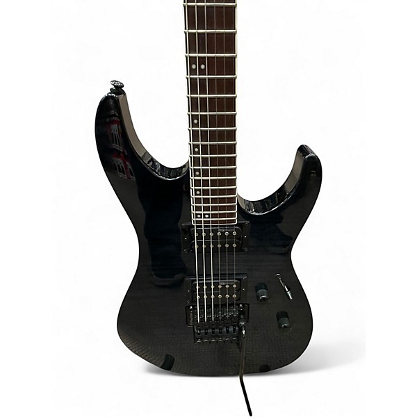 Used ESP LTD M200 Trans Black Solid Body Electric Guitar