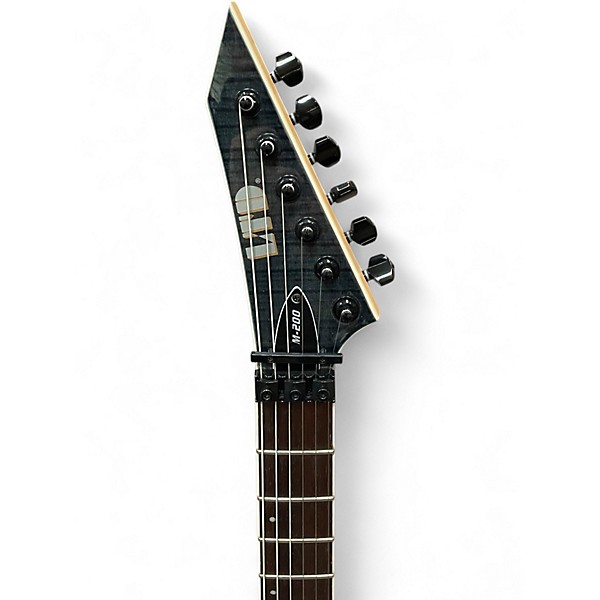Used ESP LTD M200 Trans Black Solid Body Electric Guitar