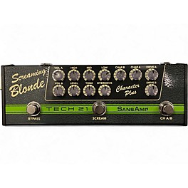 Used Tech 21 SANSAMP CHARACTER PLUS SERIES SCREAMING BLONDE Effect Pedal
