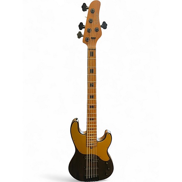Used Schecter Guitar Research Model T 5 Natural Electric Bass Guitar