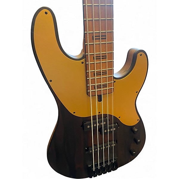 Used Schecter Guitar Research Model T 5 Natural Electric Bass Guitar