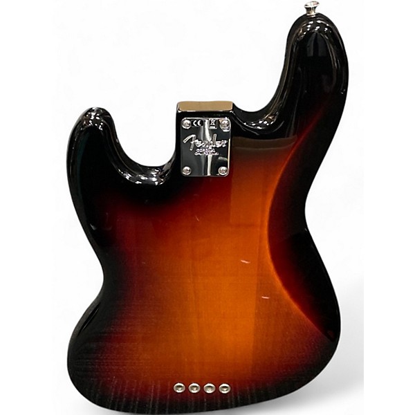 Used 2020 Fender American Professional Jazz Bass 2 Tone Sunburst Electric Bass Guitar