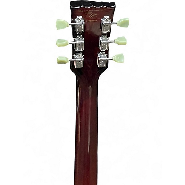 Used Vintage V100 2 Tone Sunburst Solid Body Electric Guitar