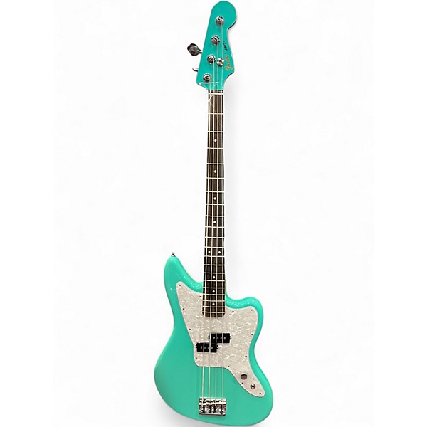 Used Fender Limited-Edition Mark Hoppus Jaguar Sea Foam Green Electric Bass Guitar