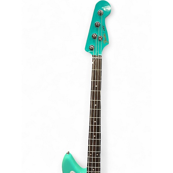Used Fender Limited-Edition Mark Hoppus Jaguar Sea Foam Green Electric Bass Guitar
