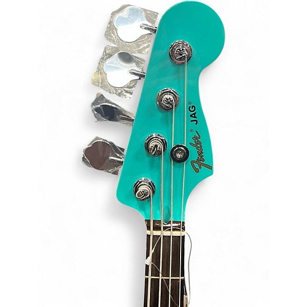Used Fender Limited-Edition Mark Hoppus Jaguar Sea Foam Green Electric Bass Guitar