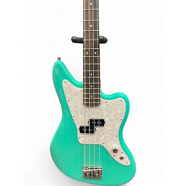 Used Fender Limited-Edition Mark Hoppus Jaguar Sea Foam Green Electric Bass Guitar