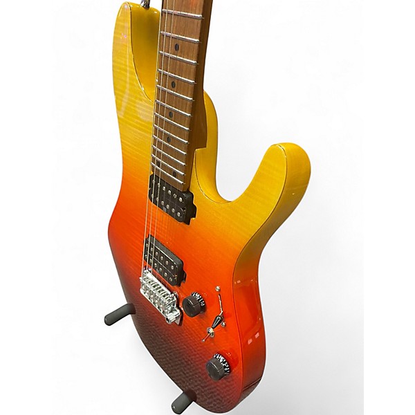 Used Ibanez AZ242F Prestige Series TEQILA SUNRISE  Solid Body Electric Guitar