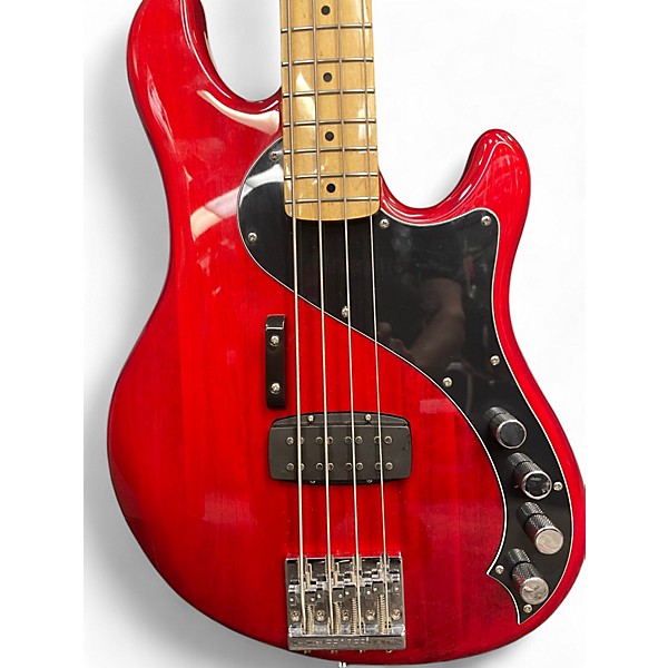 Used Squier DIMENSION BASS IV Red Electric Bass Guitar