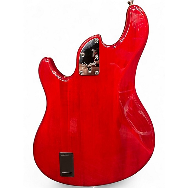 Used Squier DIMENSION BASS IV Red Electric Bass Guitar