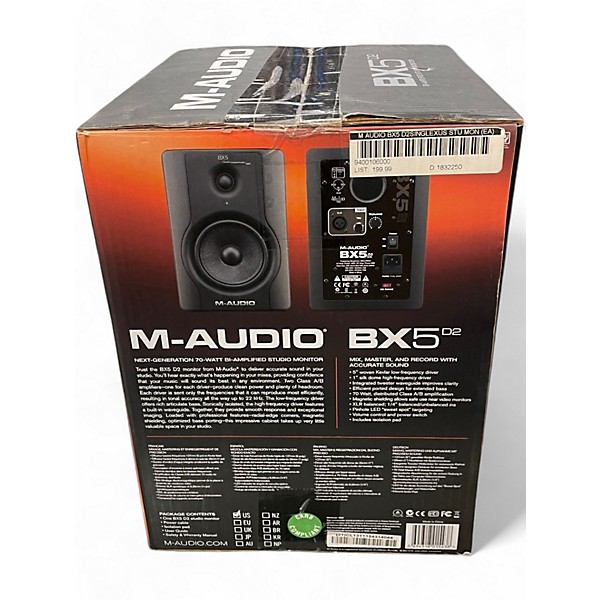 Used M-Audio BX5 D2 Pair Powered Monitor