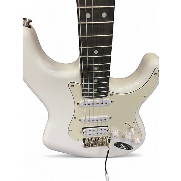 Used 2024 Donner SEEKER DESINGER SERIES Alpine White Solid Body Electric Guitar