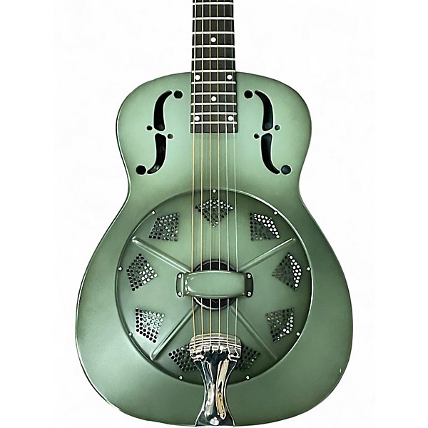 Used National nrp14 green Resonator Guitar