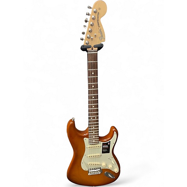 Used Fender American Performer Stratocaster SSS Honey Blonde Solid Body Electric Guitar