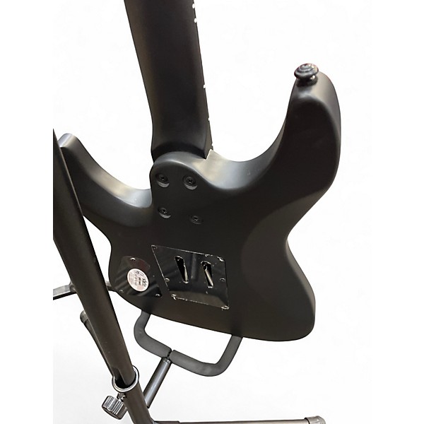 Used Schecter Guitar Research Damien Floyd Rose Black Solid Body Electric Guitar