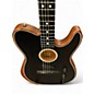 Used Fender American Acoustasonic Telecaster Brushed Black Acoustic Electric Guitar