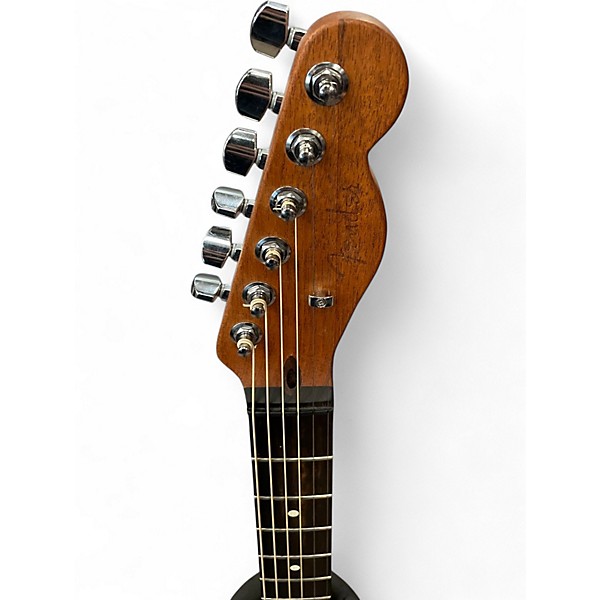 Used Fender American Acoustasonic Telecaster Brushed Black Acoustic Electric Guitar