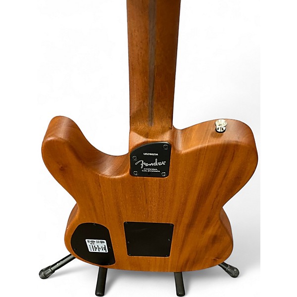 Used Fender American Acoustasonic Telecaster Brushed Black Acoustic Electric Guitar