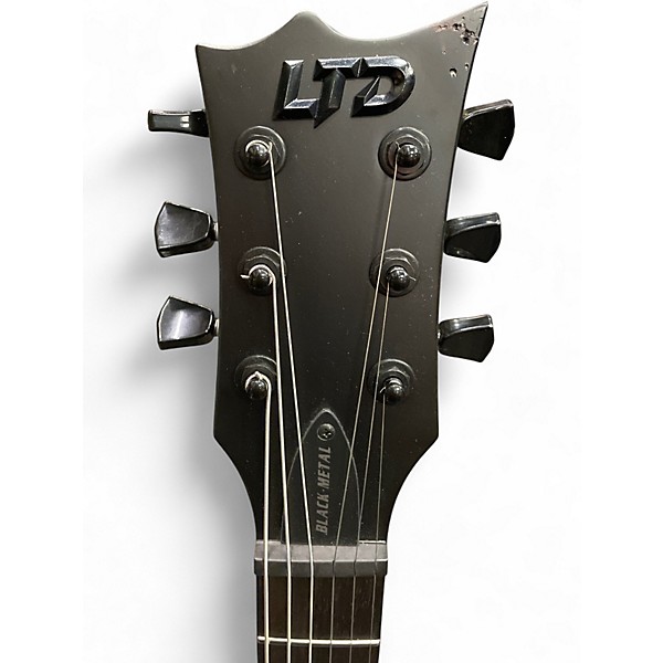 Used ESP LTD EC-Black Metal Black Solid Body Electric Guitar