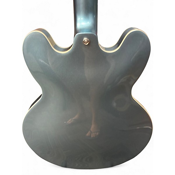 Used Epiphone Dave Grhol DG 335 Pelham Blue Hollow Body Electric Guitar