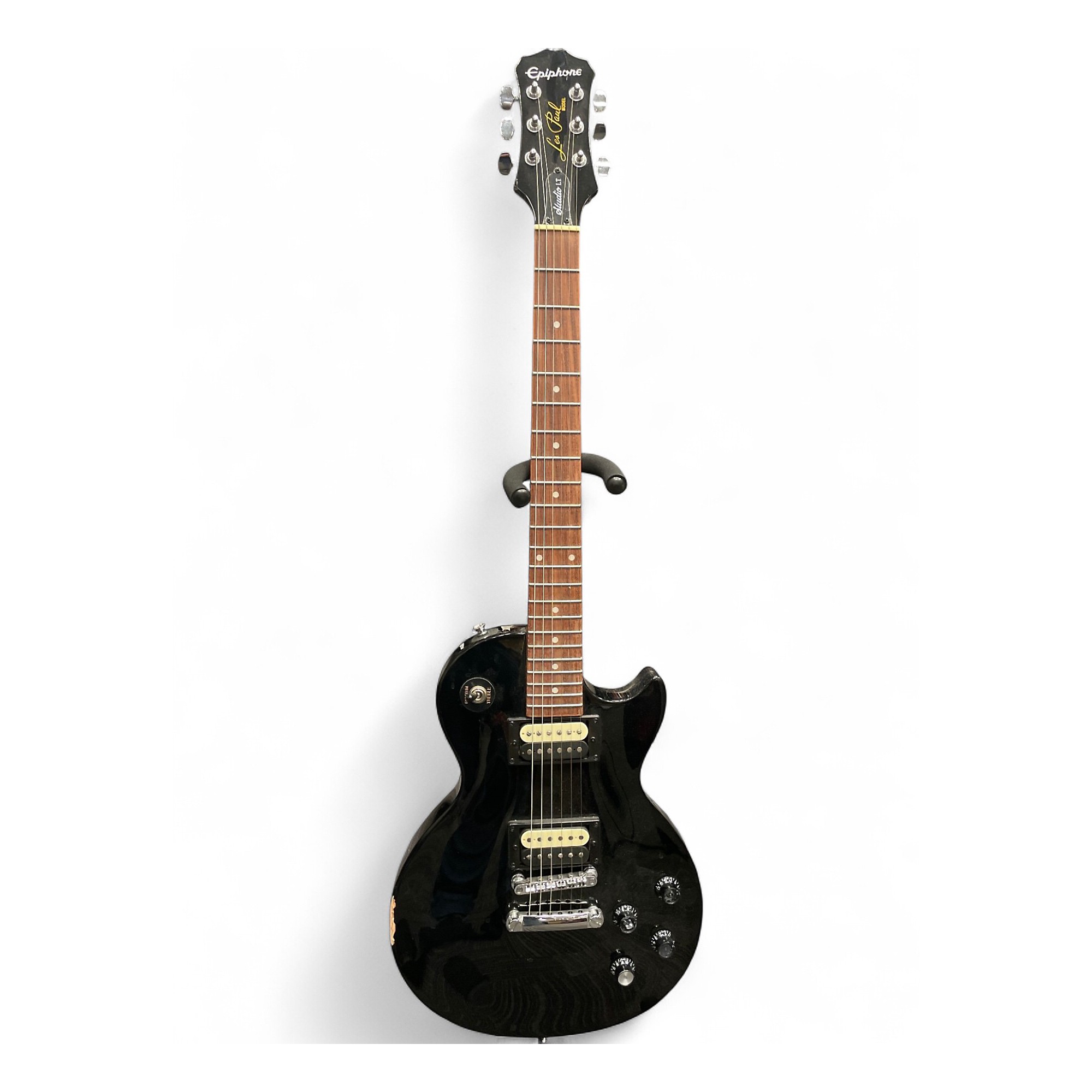 Used Epiphone Les Paul Studio LT Black Solid Body Electric Guitar