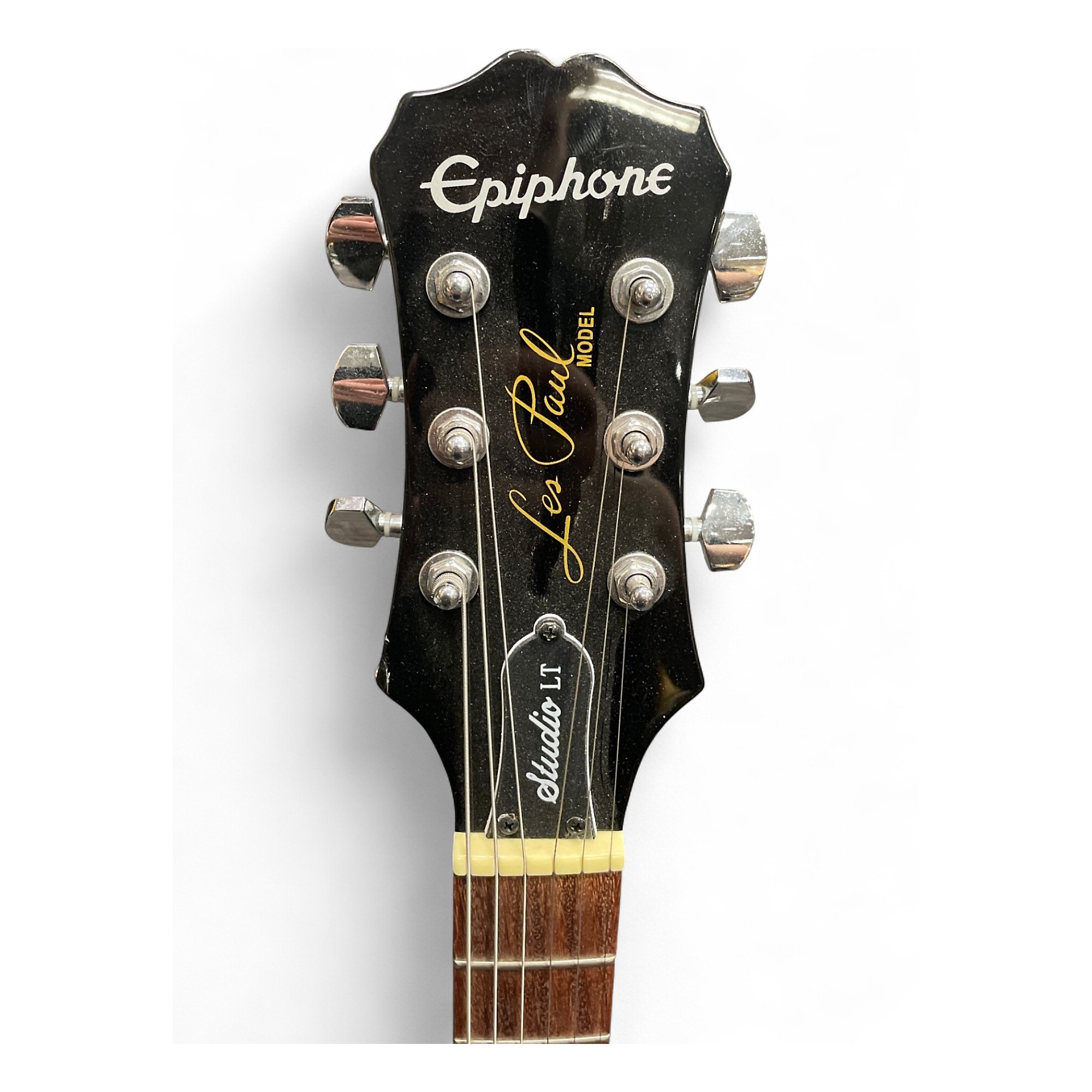 Used Epiphone Les Paul Studio LT Black Solid Body Electric Guitar