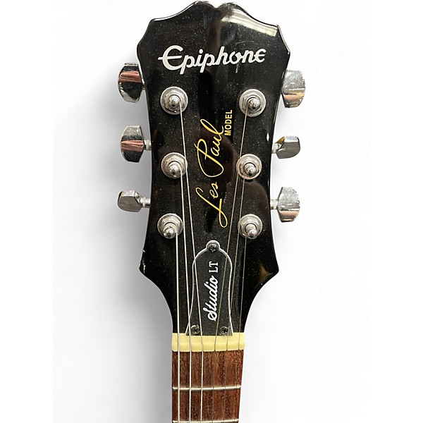 Used Epiphone Les Paul Studio LT Black Solid Body Electric Guitar