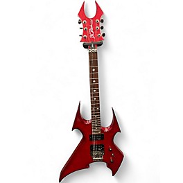 Used B.C. Rich Beast Red Quilt Solid Body Electric Guitar