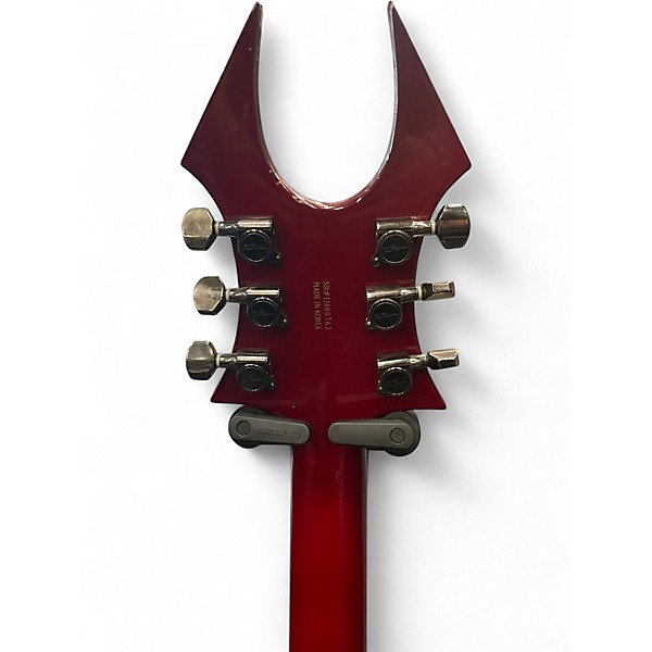 Used B.C. Rich Beast Red Quilt Solid Body Electric Guitar