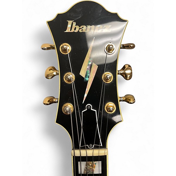 Used Ibanez PM100 Pat Metheny Signature Black Hollow Body Electric Guitar