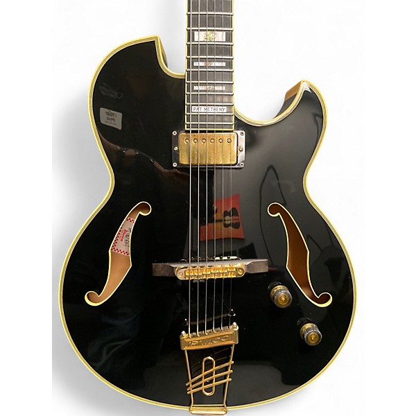 Used Ibanez PM100 Pat Metheny Signature Black Hollow Body Electric Guitar