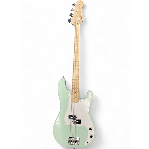 Used Squier Precision Bass Mint Green Electric Bass Guitar