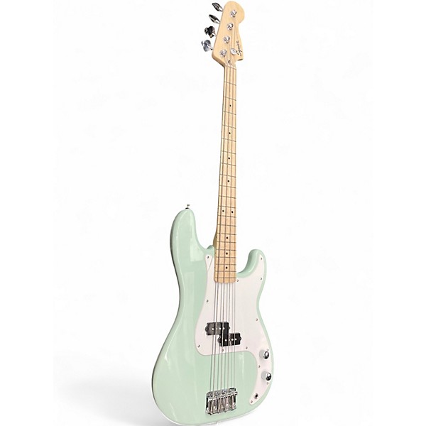 Used Squier Precision Bass Mint Green Electric Bass Guitar