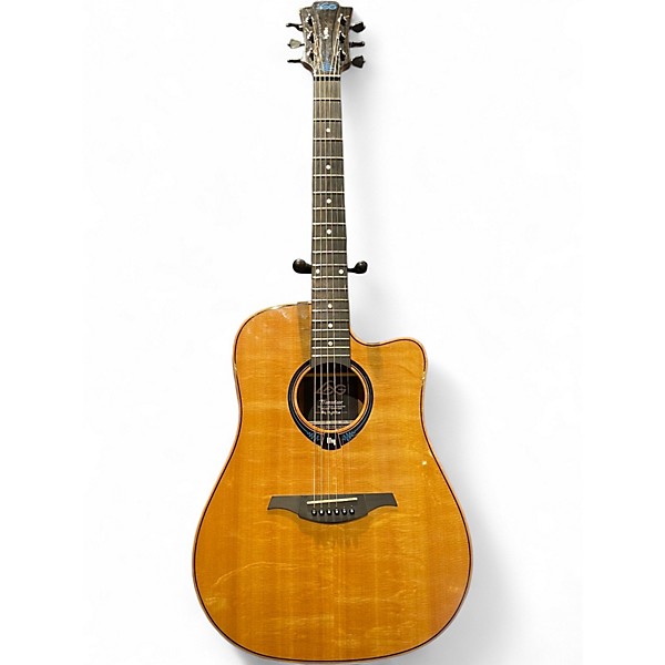 Used Lag Guitars Tramontane THV30DCE Natural Acoustic Electric Guitar