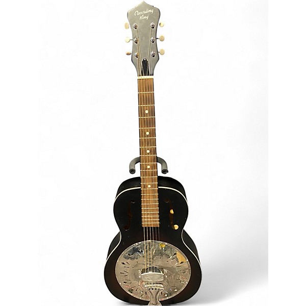 Used Recording King RPHR1 Dirty Thirties Black Resonator Guitar