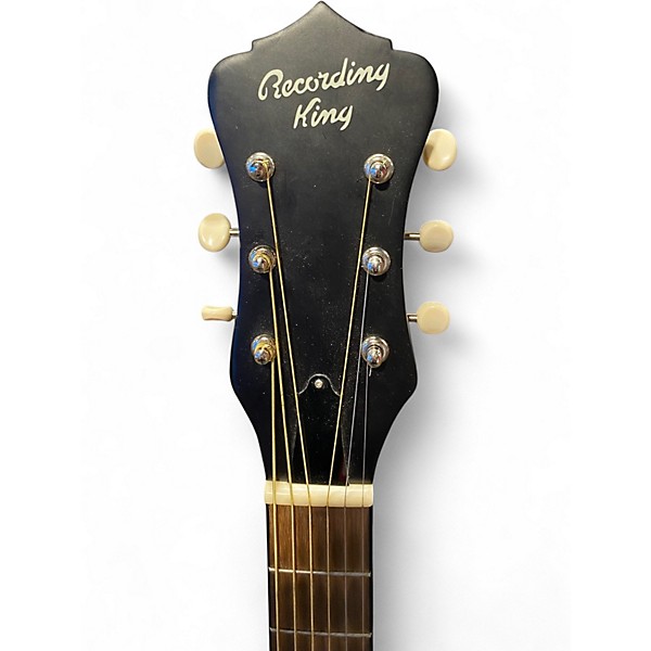 Used Recording King RPHR1 Dirty Thirties Black Resonator Guitar