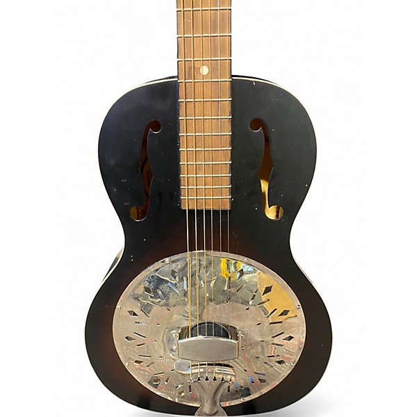 Used Recording King RPHR1 Dirty Thirties Black Resonator Guitar